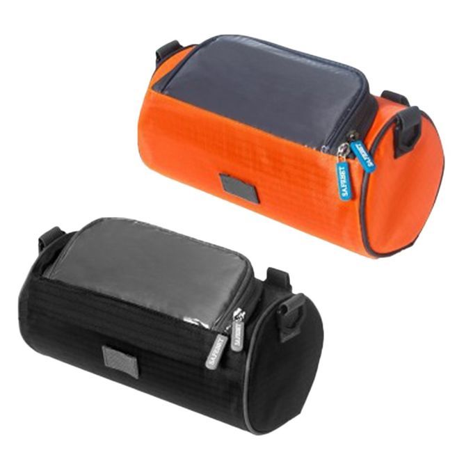 With Touch Screen Window Bicycle Bag Mobile Phone Bag Waterproof Oxford Cloth Orange