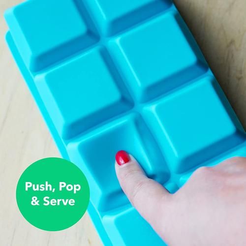 4/6/8Cell Large Ice Cube Mold MultiColor Square Ice Tray Mold Big Cubitera Food Grade Silicone Tray Mold Ice Maker Ice Cube Tray
