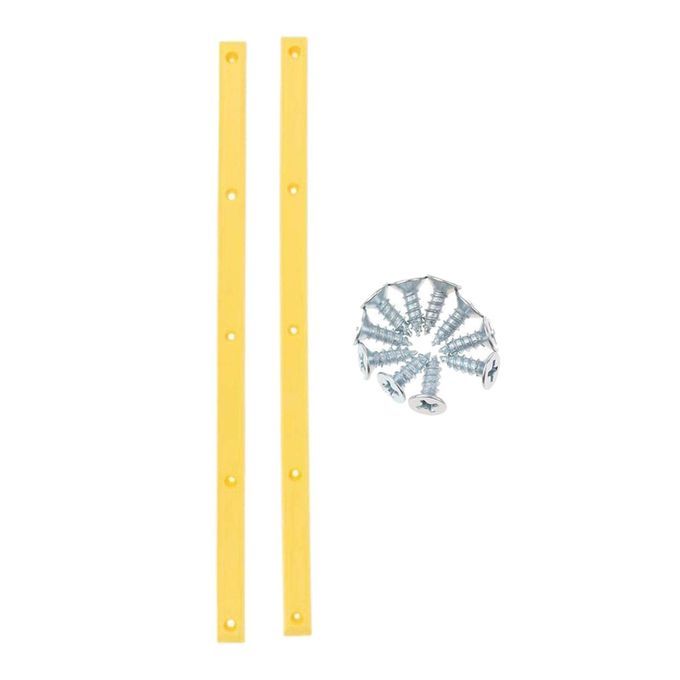 2Pcs Skateboard Rails Deck Guards Head Protector With Anti Yellow