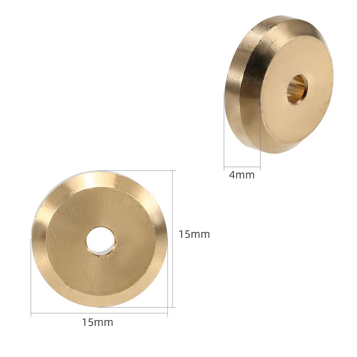 4PCS 4MM Brass Heavy Counterweight Drive Axle Weight for Axial SCX24 AXI90081 AXI00001 AXI00002 Upgrades Parts 1/24 RC Crawler Car