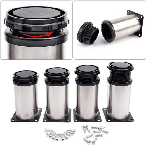 4 Pcs Furniture Legs, Adjustable Round Cabinet