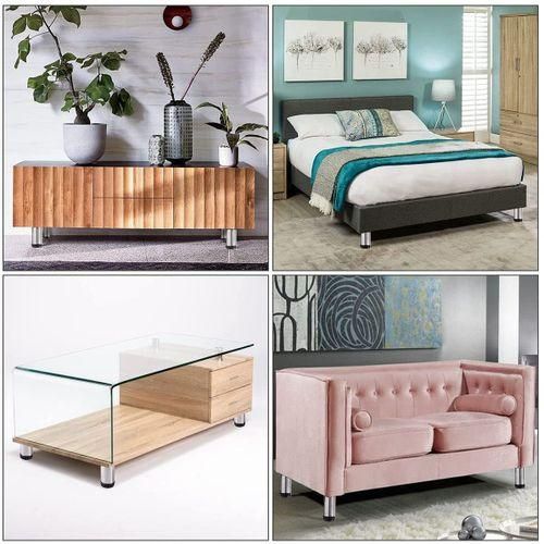 4 Pcs Furniture Legs, Adjustable Round Cabinet