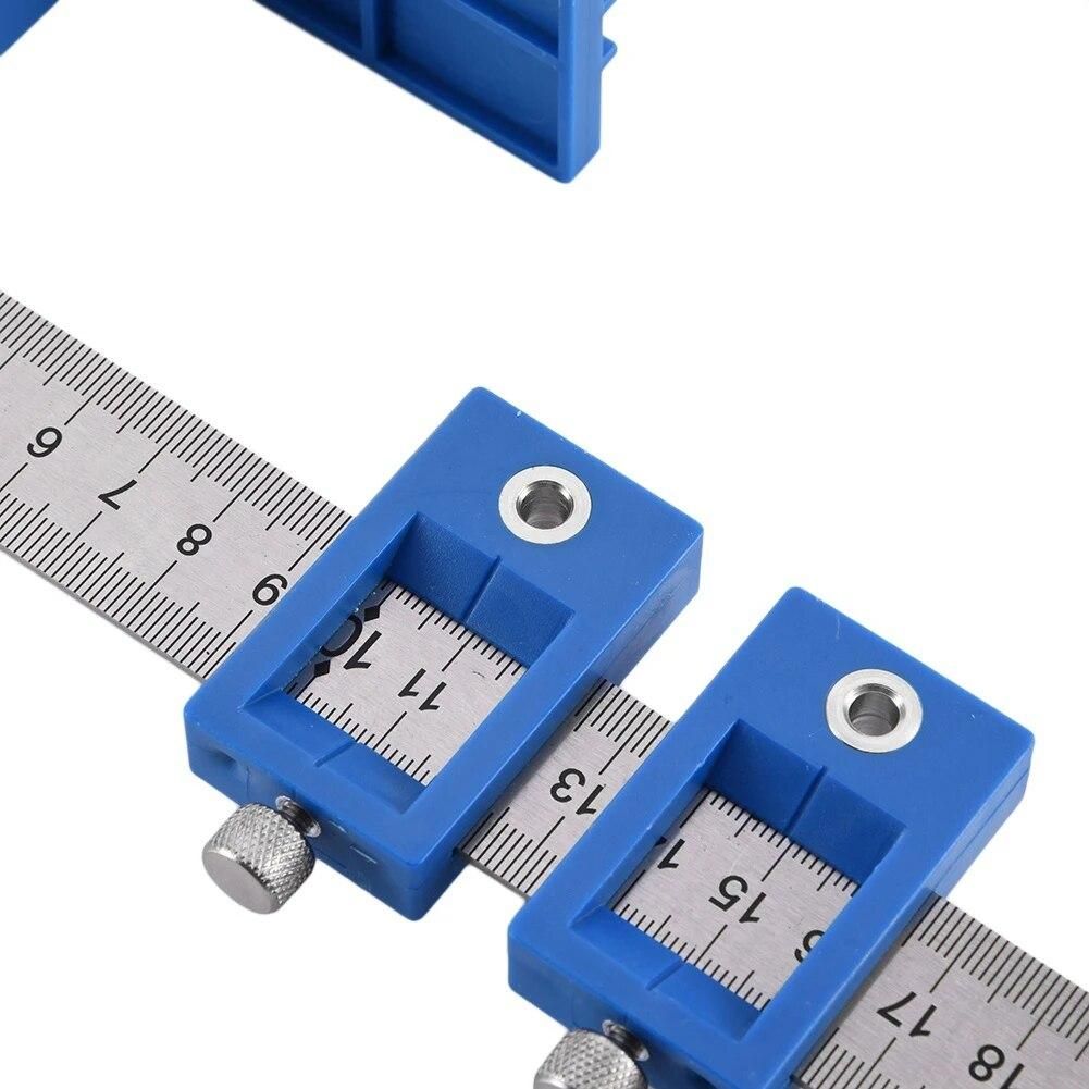 Multi-Function Drill Punch Jig Tool Locator Furniture Cabinet Hardware Locator Woodworking Joinery Drill Bit Guide Hand Tools