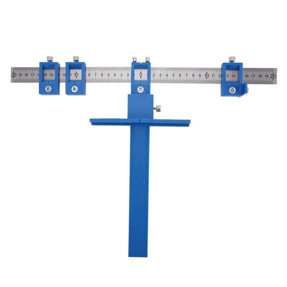 Multi-Function Drill Punch Jig Tool Locator Furniture Cabinet Hardware Locator Woodworking Joinery Drill Bit Guide Hand Tools