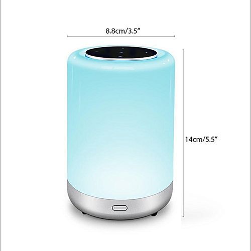 Bluetooth Speaker Lamp, Touch Sensor Bedside Lamp Colour Changing Speaker Light, Timing Function, Support NFC Connection APP Control, Best Gift For Kids, Friends, Party, Bedroom, Outdoor. HT-S
