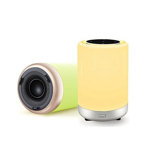 Bluetooth Speaker Lamp, Touch Sensor Bedside Lamp Colour Changing Speaker Light, Timing Function, Support NFC Connection APP Control, Best Gift For Kids, Friends, Party, Bedroom, Outdoor. HT-S