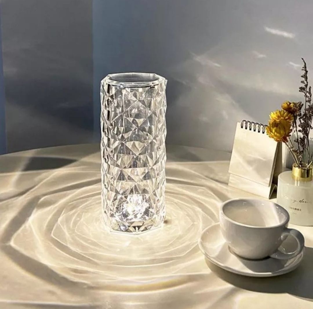Crystal Table Lamp Touch Control LED Desk Lamp Color Change