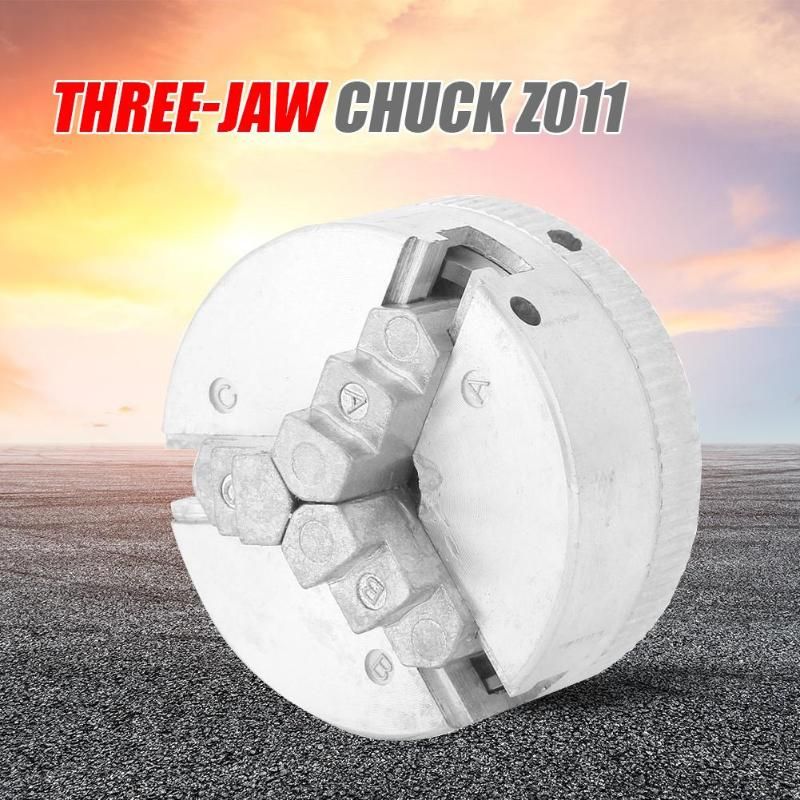 Z011 Zinc Alloy 3-Jaw Lathe Chuck Clamps Wood Drill Chucks