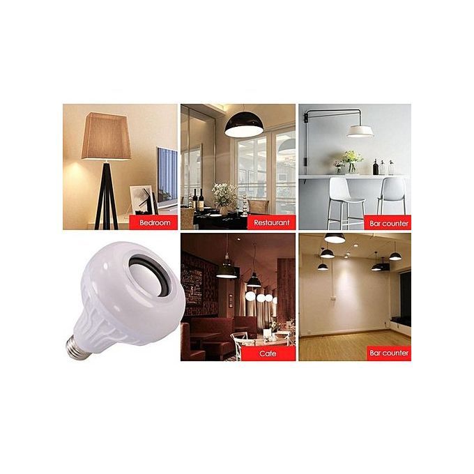 Bluetooth Music Bulb E27 Base RGB Multicolor Changing LED Smart Bulb Speaker HT-S