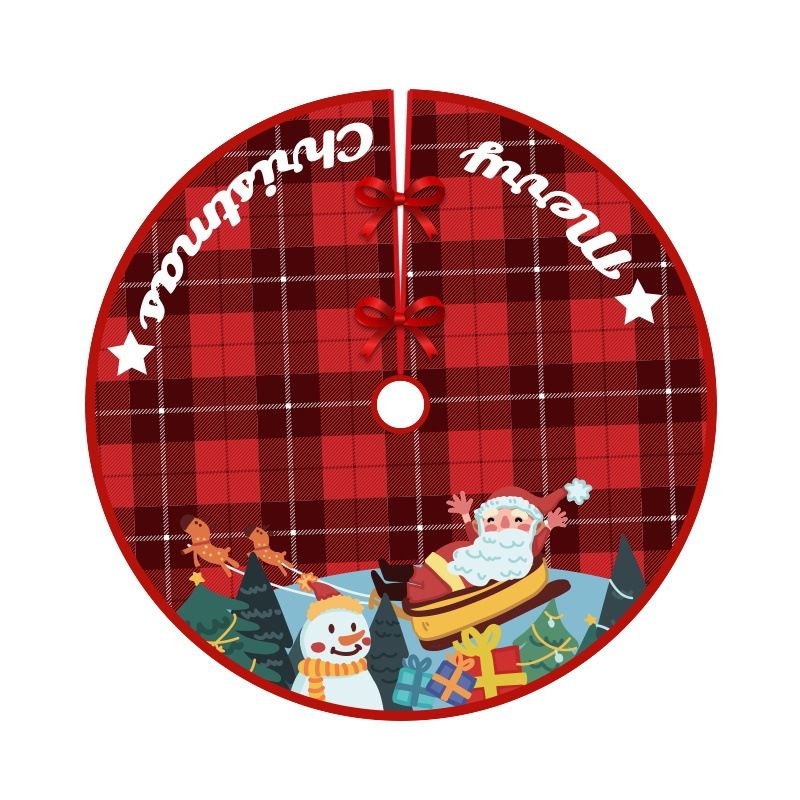 Christmas Tree Skirt Carpet Tree Bottom Cover Cloth Mat(012)