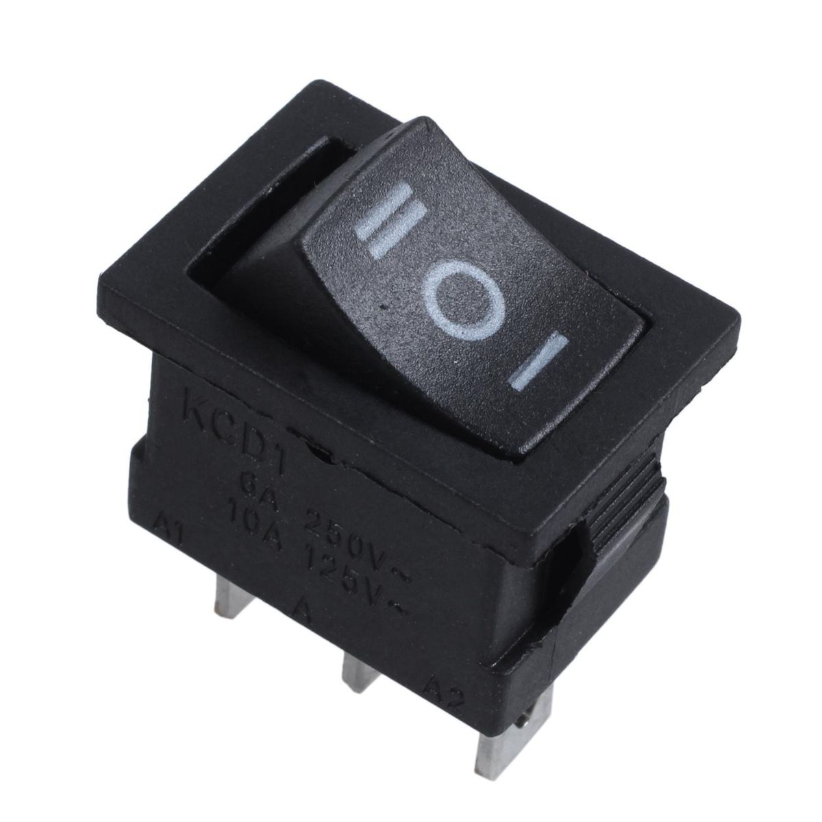 SPDT 3 Position Snap In Boat Rocker Switch AC 250V/6A