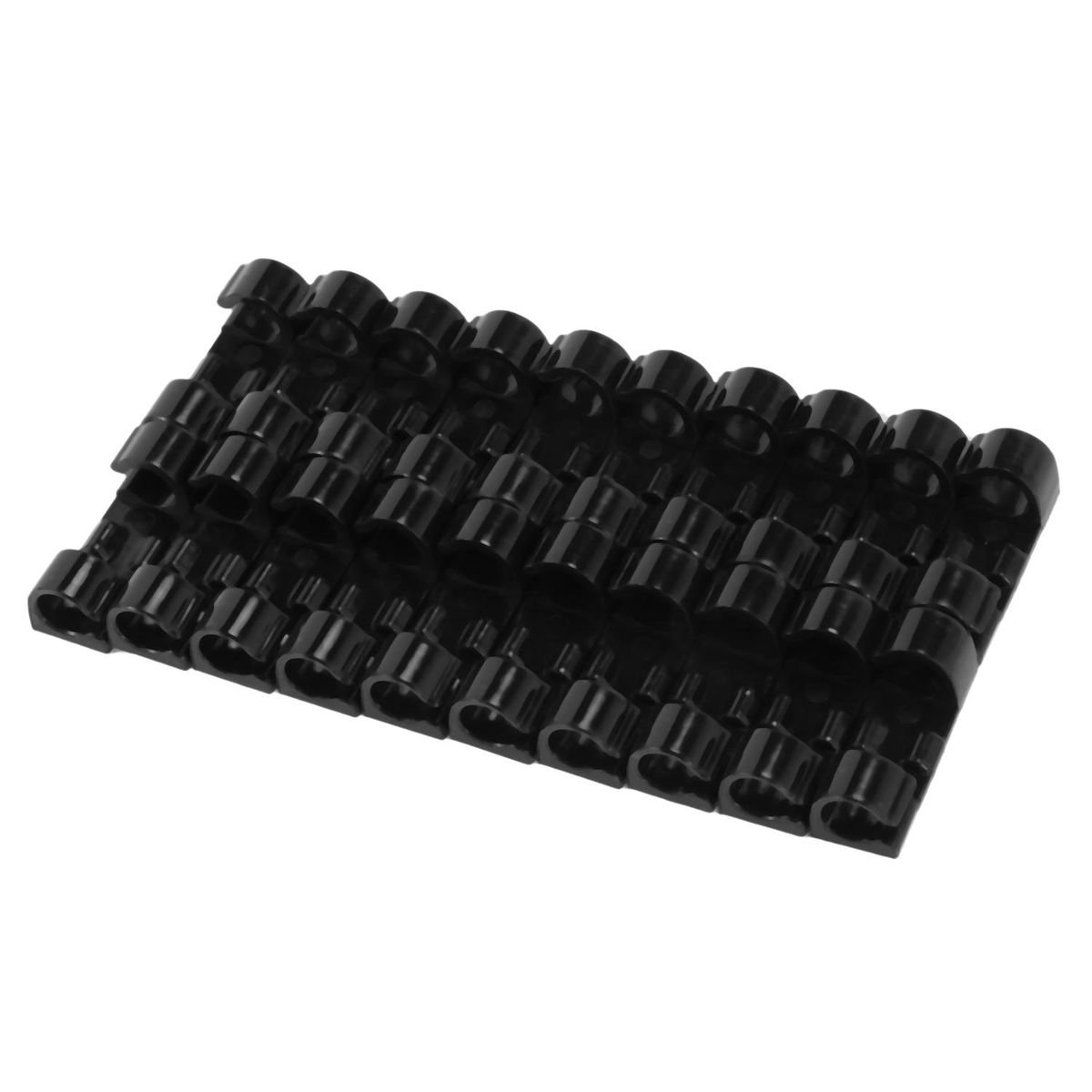 20pcs/lot Wire Fixing Clamp Clip Desktop Wire Clear Up Clips Holder Clamps Cable Clip Device USB Cord Clips Holder Organiser(black)