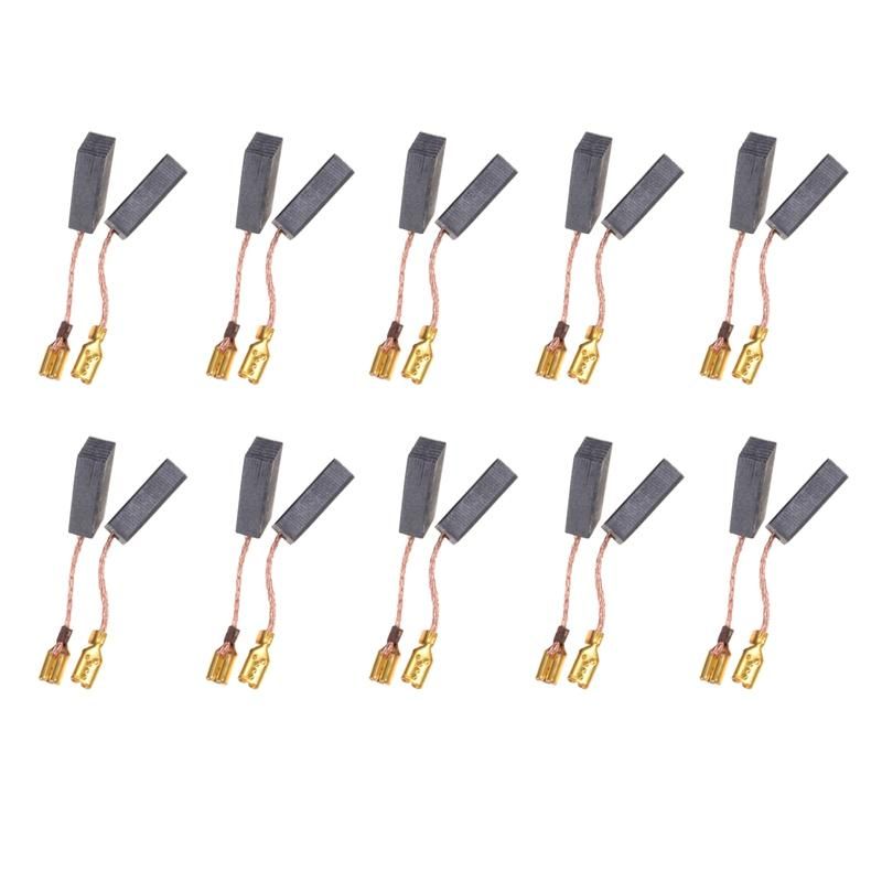 20PcsLot Graphite Copper Motor Carbon Brushes Set Tight Copper Wire for Electric HammerDrill Angle Grinder
