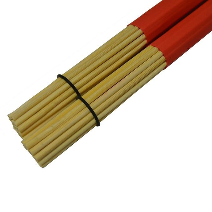 40cm Bamboo Rod Drum Brush Drum Sticks Drumsticks For Jazz Folk Red