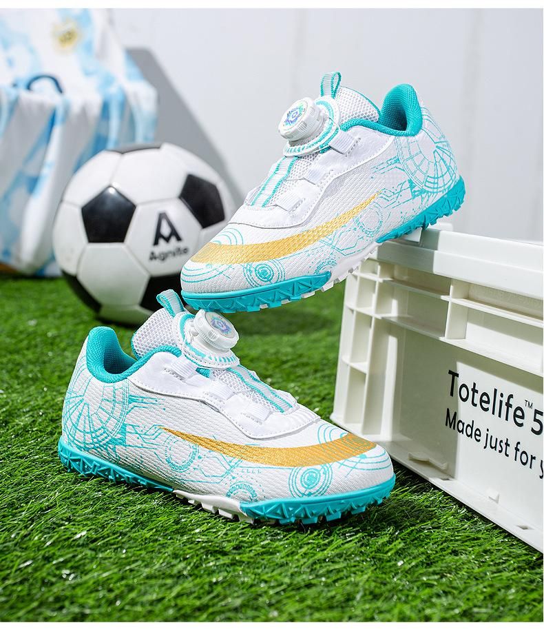 Children's soccer shoes training soccer shoes White