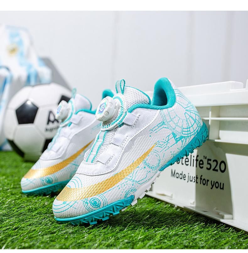 Children's soccer shoes training soccer shoes White