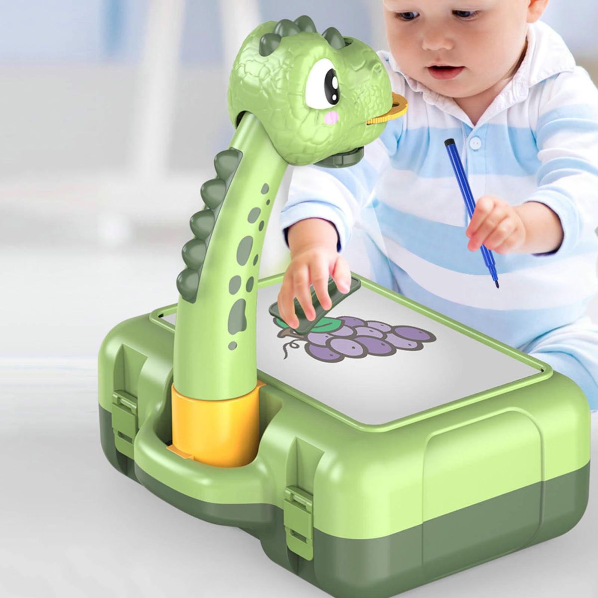 1 Set Kids Painting Table Educational Children Graffiti Board Green