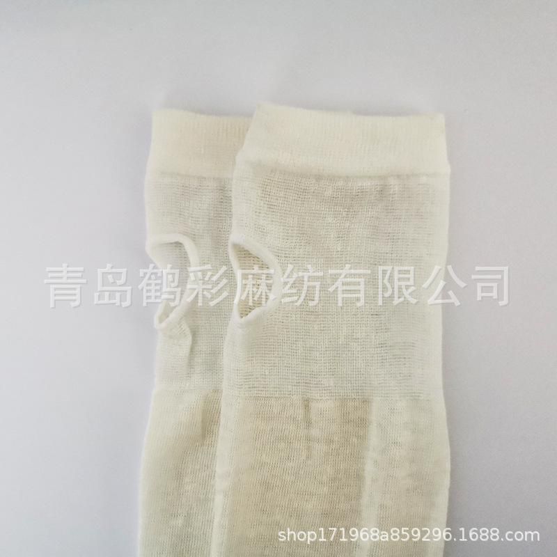 Men's and Women's Spring and Summer Pure Hemp UV Protection Ice Sleeve Open Finger Sun Protection Transparent Quick-Drying Outdoor Riding Long Cuff Hemp