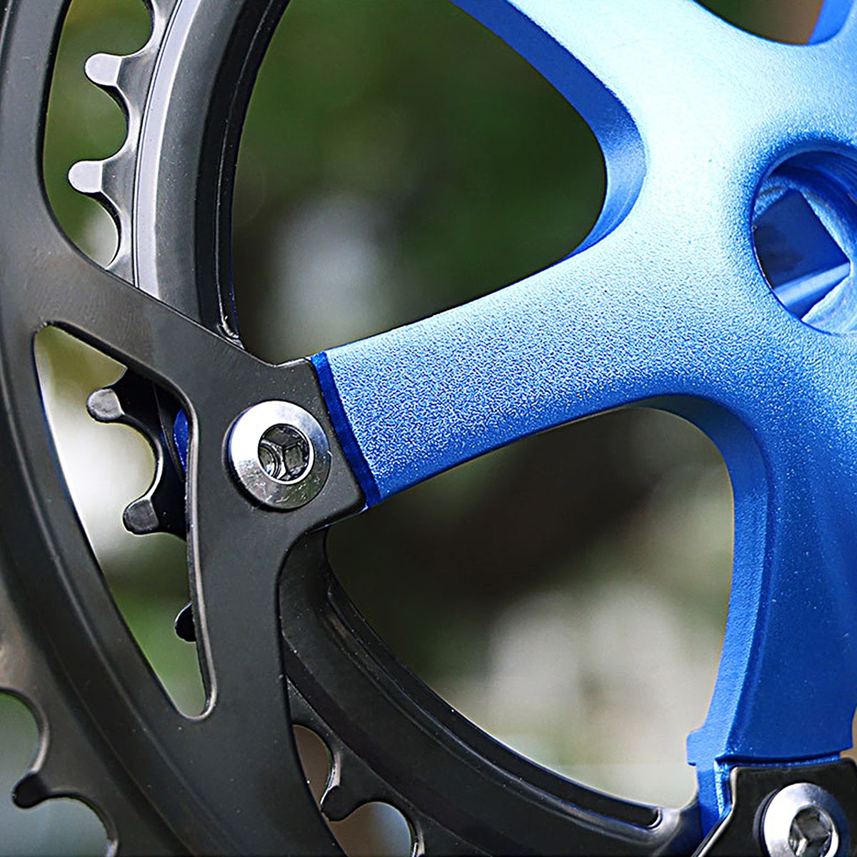 1 Set Chainring Crank Anti Rust Chainring Crank Blue