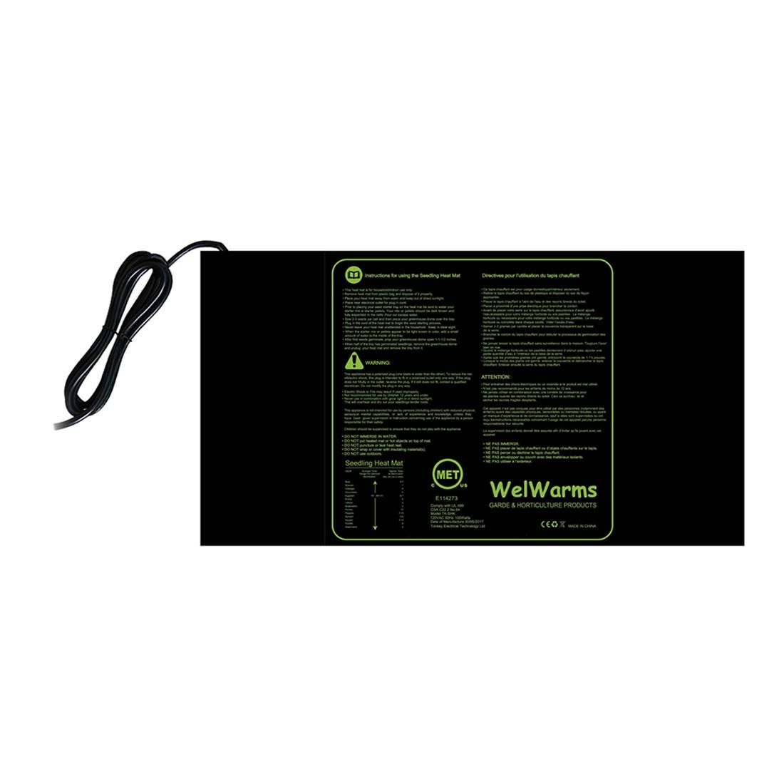 Seedling Heating Mat Waterproof Plant Germination Propagation Starter Garden Supplies EU Plug 20X10 Inch