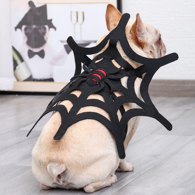 Pet Costume Spider Web Cat Dog Halloween Christmas Dress Up