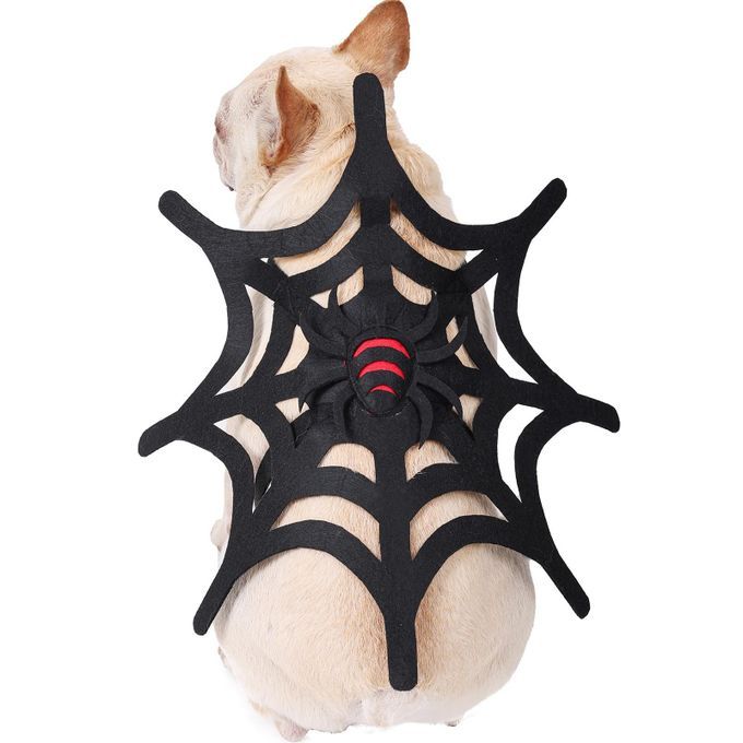 Pet Costume Spider Web Cat Dog Halloween Christmas Dress Up