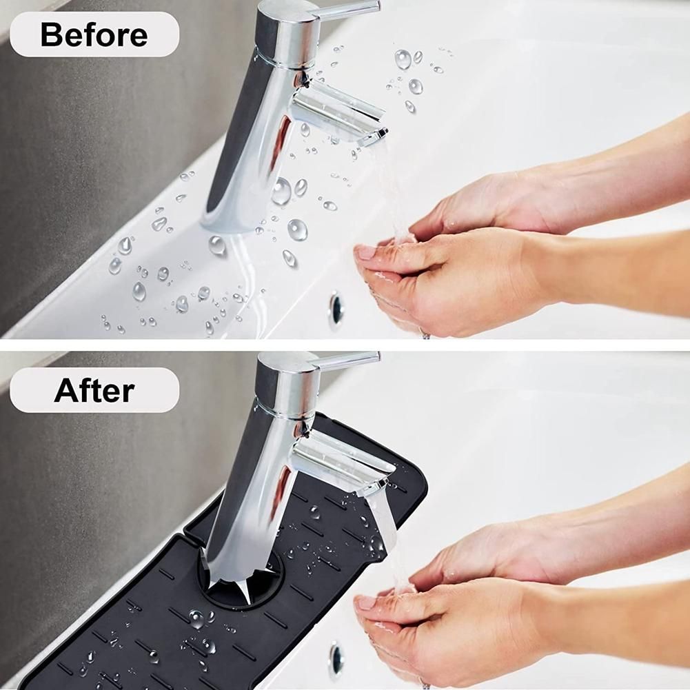 Kitchen Faucet Sink Splash Guard, Faucet Water Catcher,