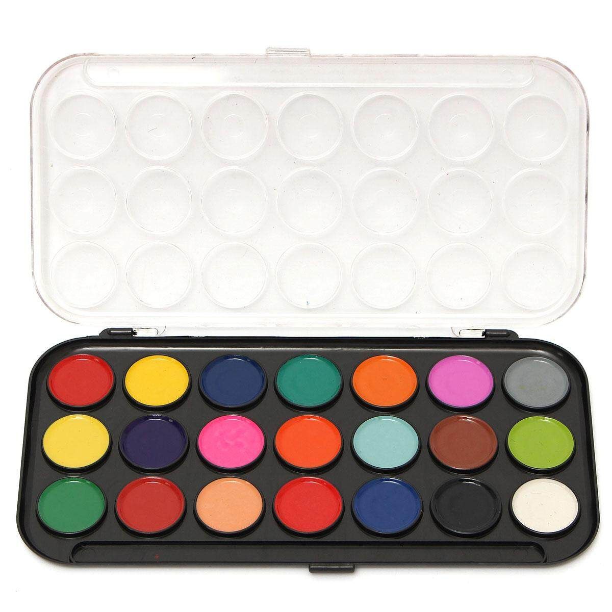 21 Watercolour Art Paint With Brush Set Kids DIY Craft