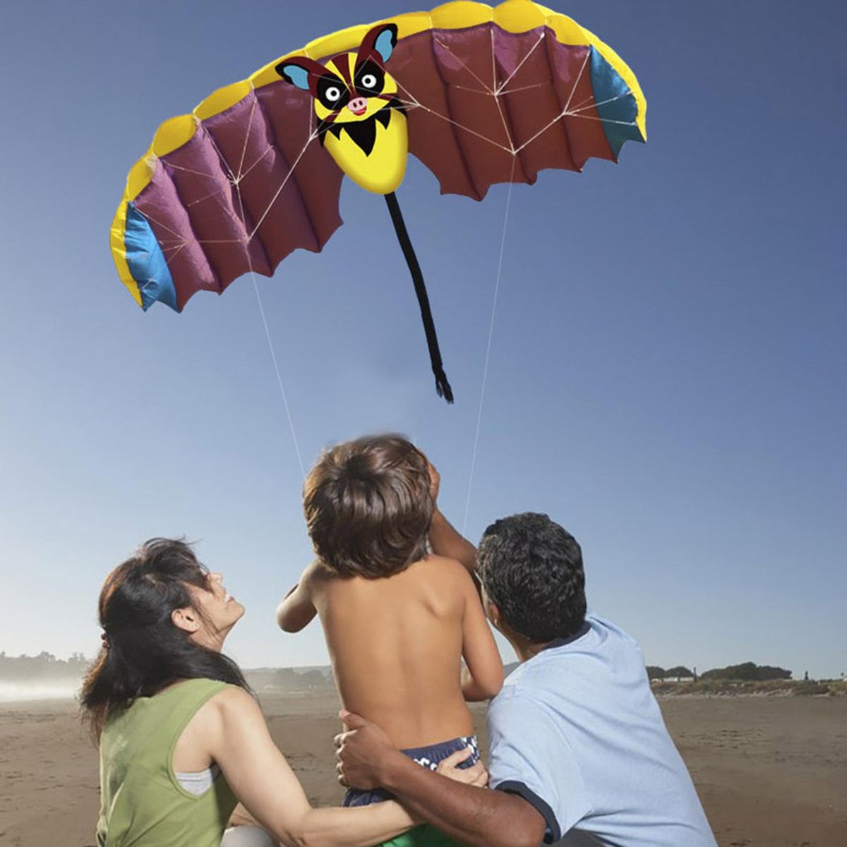 Bat Design Kite Dual Line Flying Kites Beach Kite For Outdoor Hiking