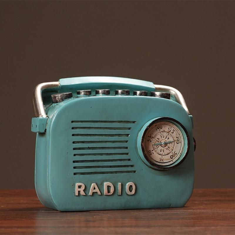 Retro Radio Model Home House Decoration Cabinet Shelf Cafe