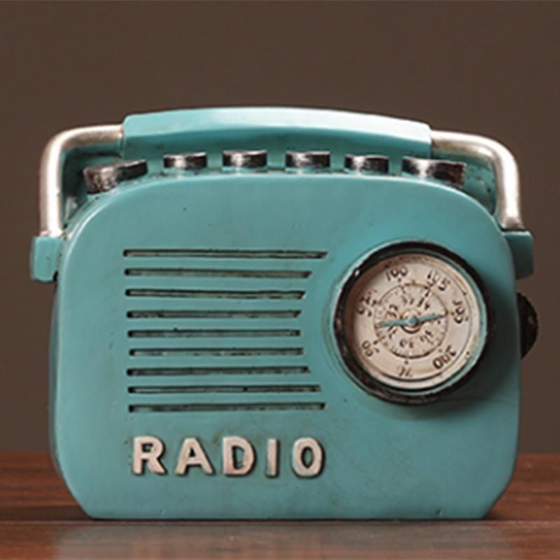 Retro Radio Model Home House Decoration Cabinet Shelf Cafe