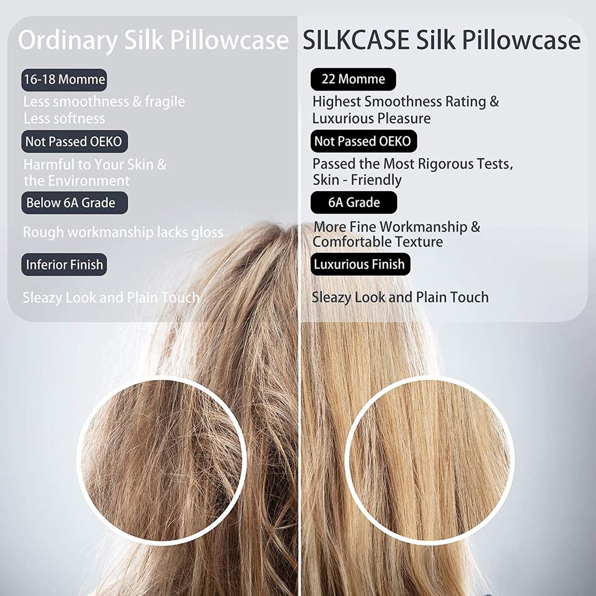 1PC Pillowcase Household Silk Satin Soft For Hair And Skin