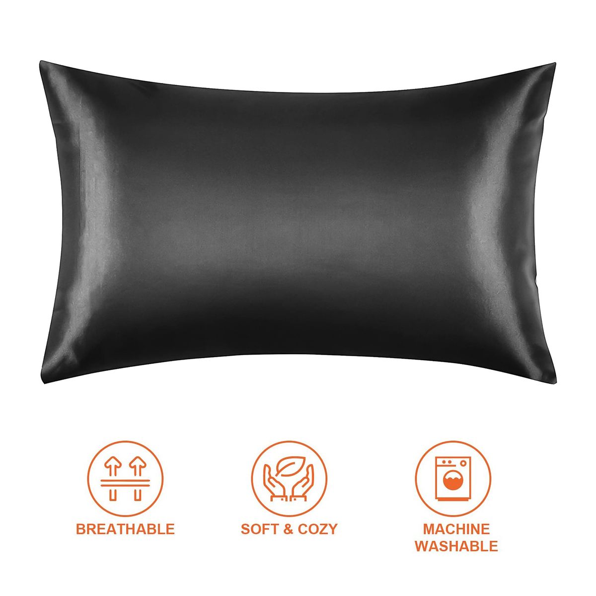 1PC Pillowcase Household Silk Satin Soft For Hair And Skin