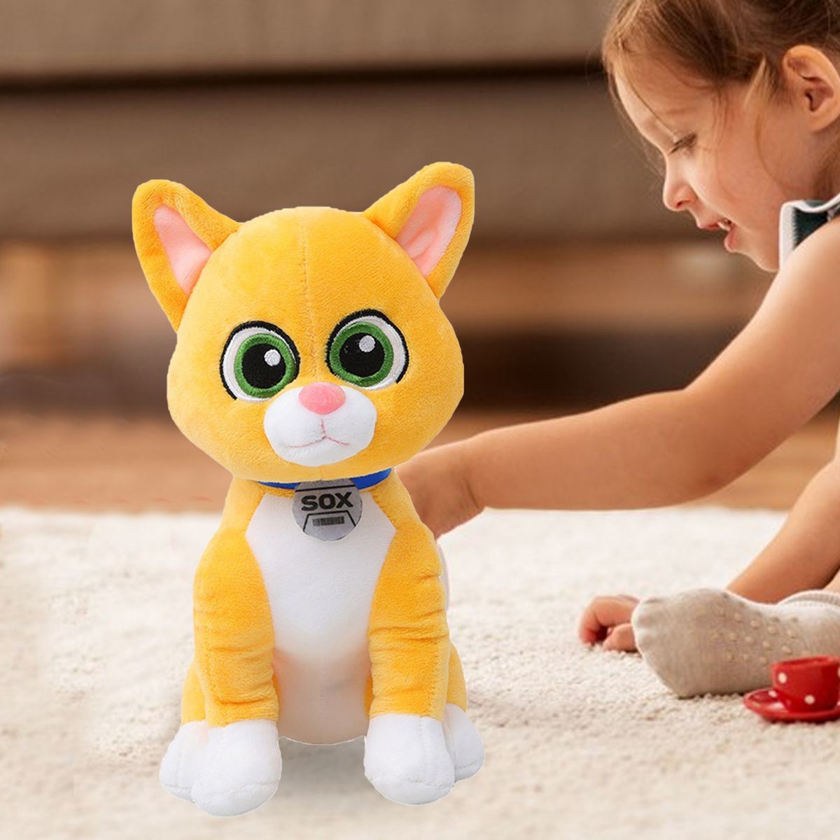 25cm Doll Pillow Buzz Lightyear Movie Cute Robot Kitten Doll Yellow