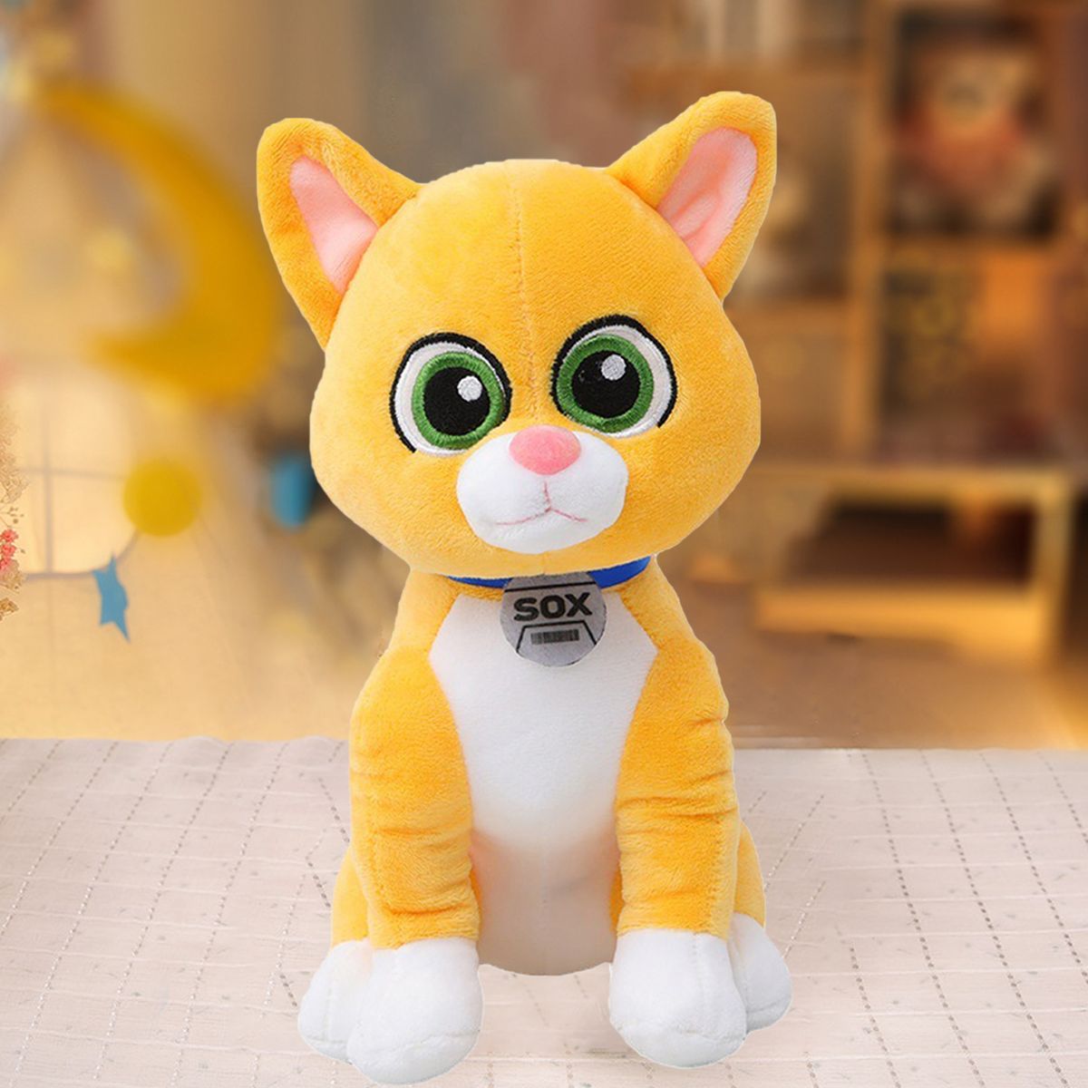 25cm Doll Pillow Buzz Lightyear Movie Cute Robot Kitten Doll Yellow