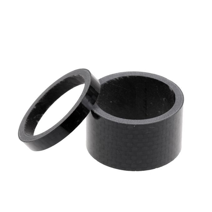 5pcs Bike Bicycle Headset Stem Full Carbon Fiber Spacer Set 1 18 28