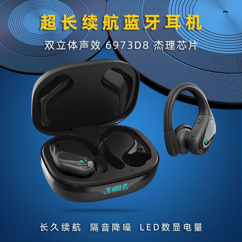Wireless Running Sports Bluetooth Headphones Hanging Ear