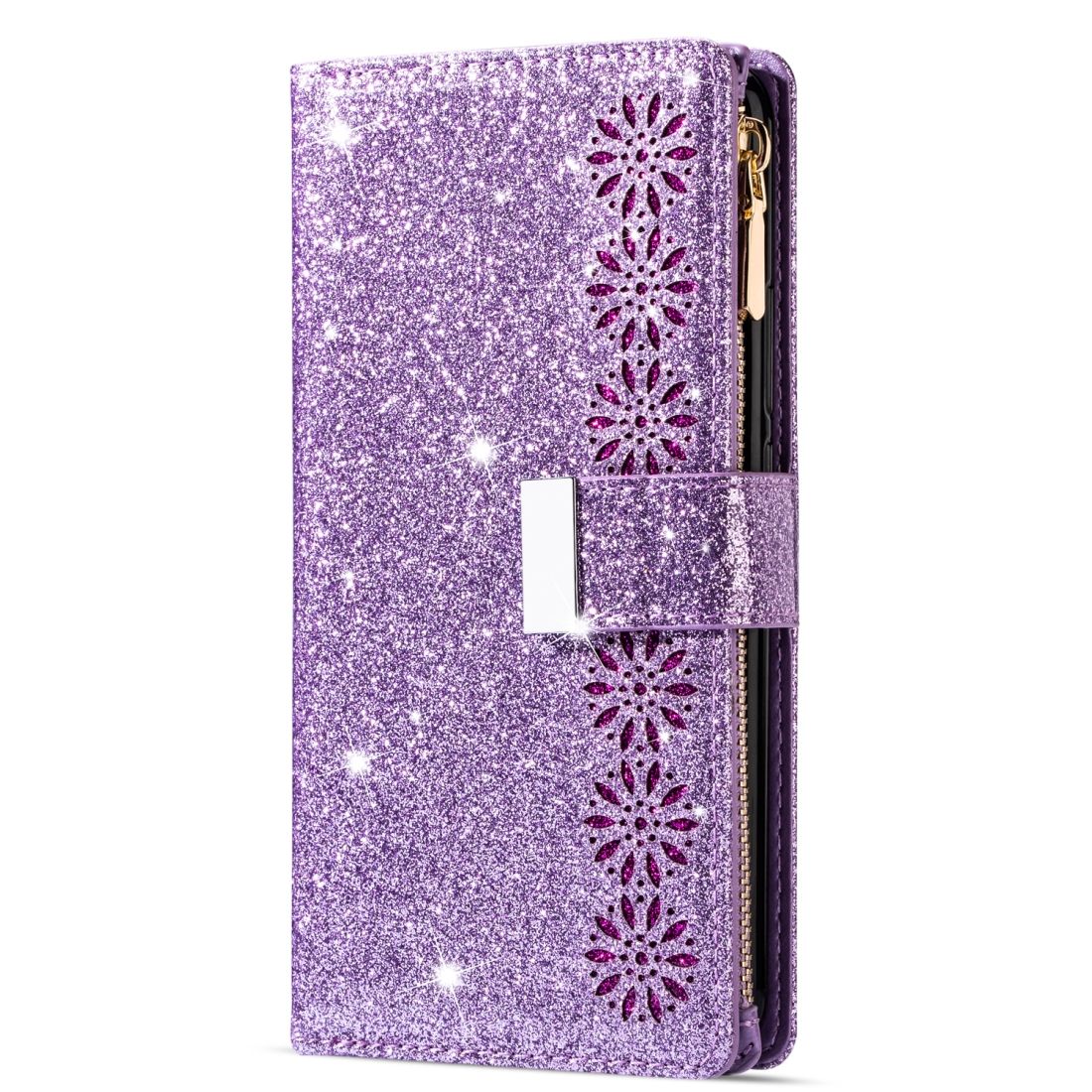 For Huawei Mate 10 Pro Glitter Zipper Leather Case