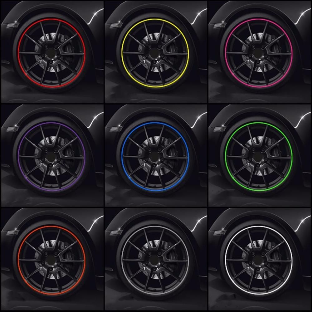 8M Car Wheel Protector Sticker Tuning Accessories Decorative Auto Rim Tire Protection Care Covers Anticollision with Adhesion Pr