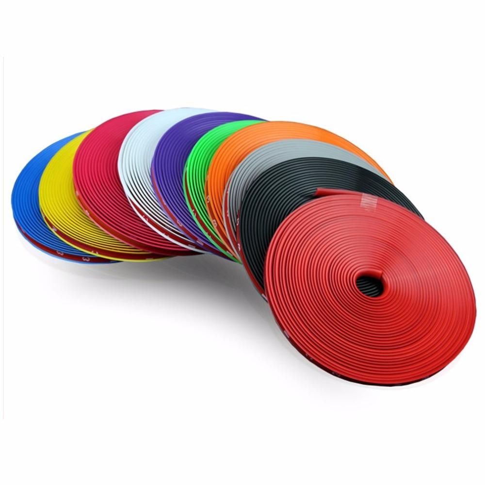8M Car Wheel Protector Sticker Tuning Accessories Decorative Auto Rim Tire Protection Care Covers Anticollision with Adhesion Pr
