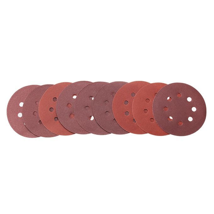 60PCS 5 Inch Sanding Disc Sandpaper 60 80 120 180 240 320 Po