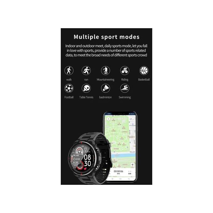 Men Sport Smartwatch Waterproof Fitness Watch