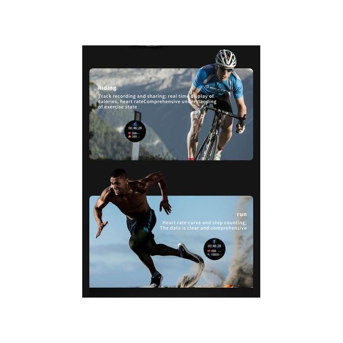 Men Sport Smartwatch Waterproof Fitness Watch