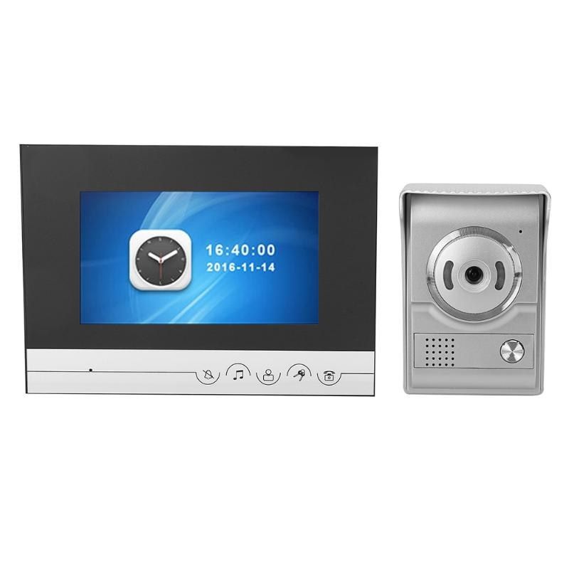 7 Inch Wireless Video Doorbell Monitor Intercom With 700TVL Outdoor Camera Door Phone Intercom System LCD Digital Door Bell