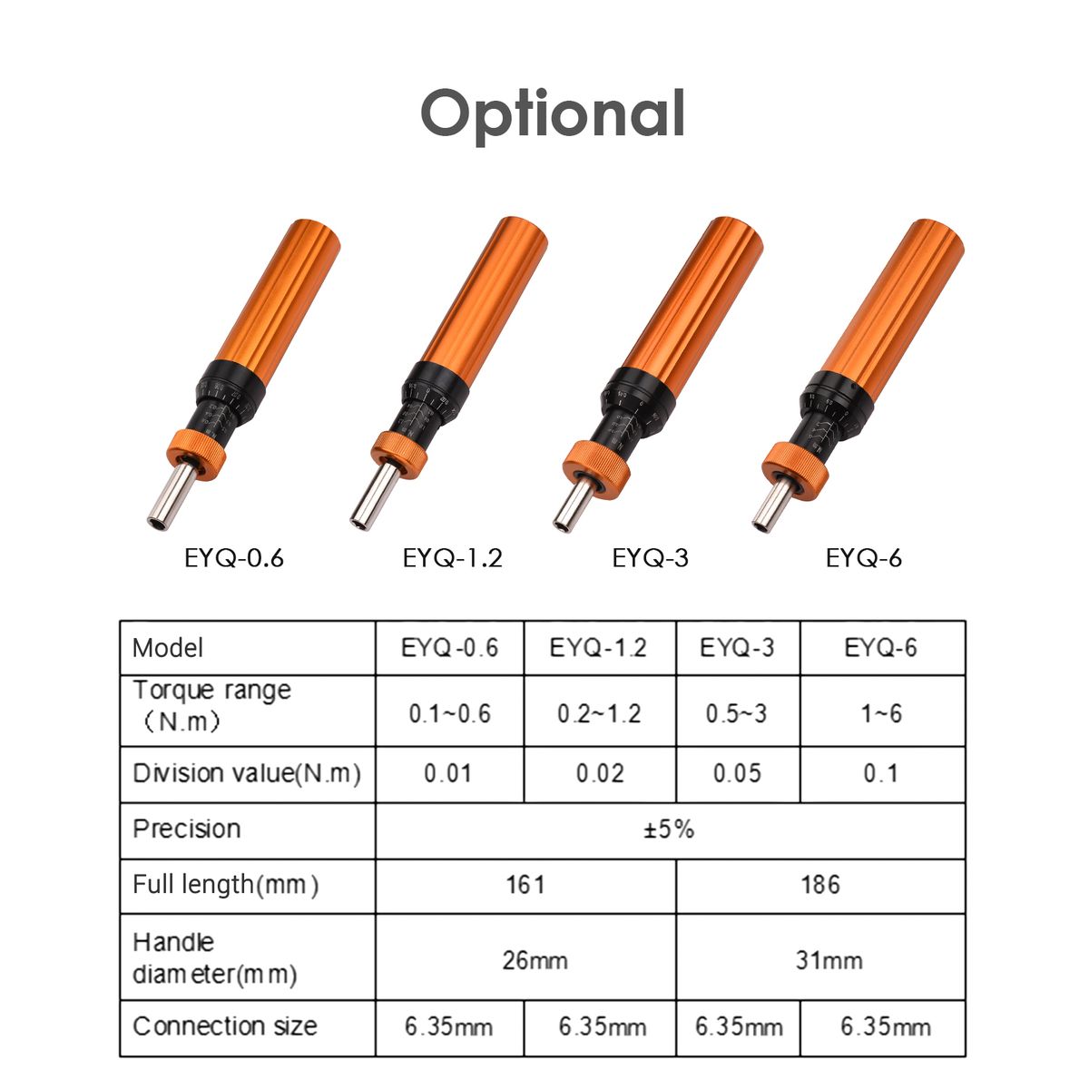 Preset Torque Screwdriver With Slotted/ Cross Screwdriver