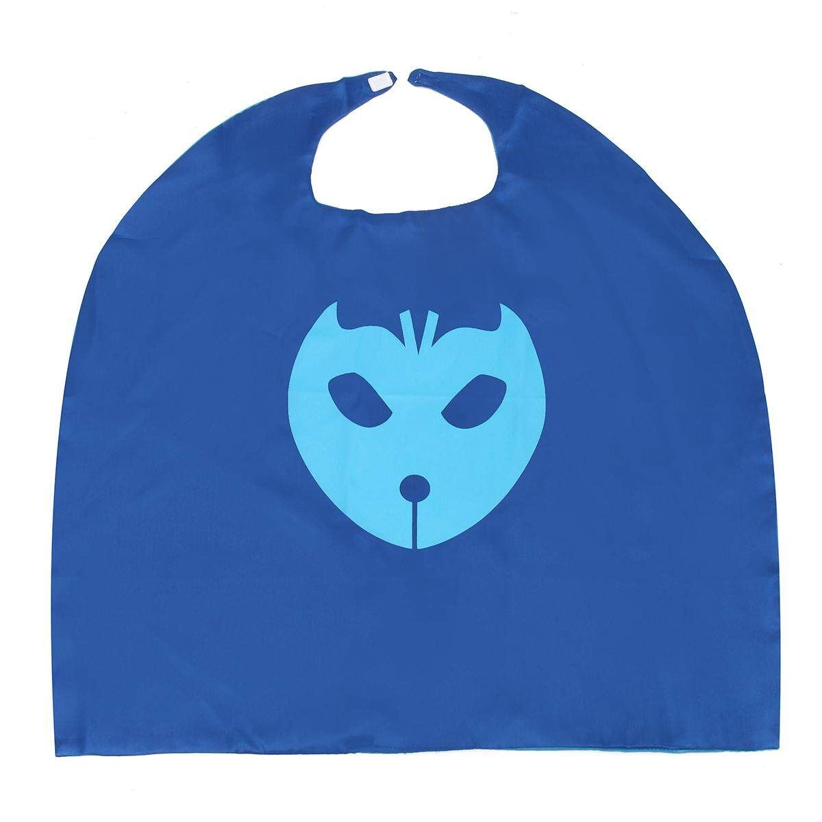 Halloween Kids Children Fancy Dress Cape Set Costume Cloak For Superhero Blue
