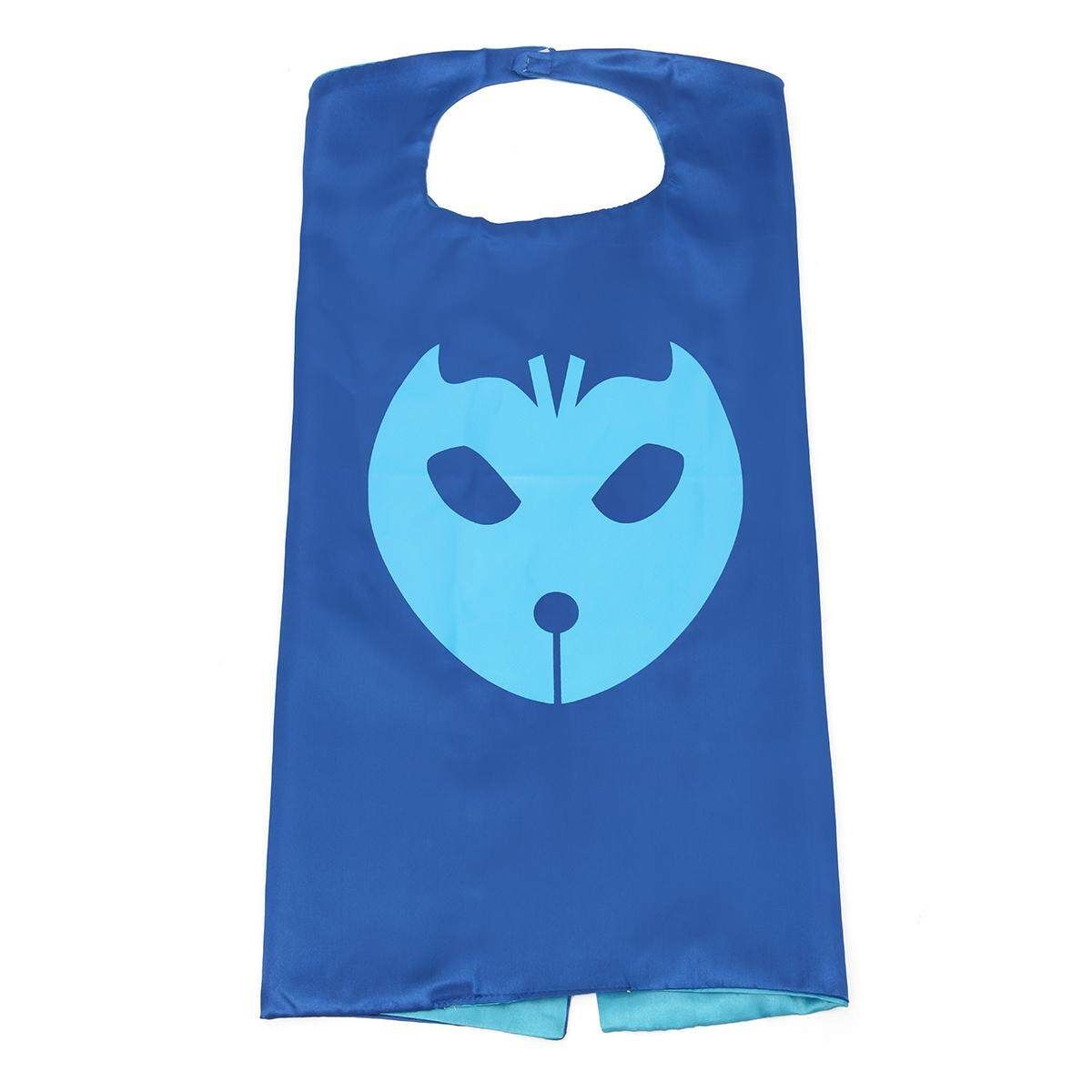 Halloween Kids Children Fancy Dress Cape Set Costume Cloak For Superhero Blue