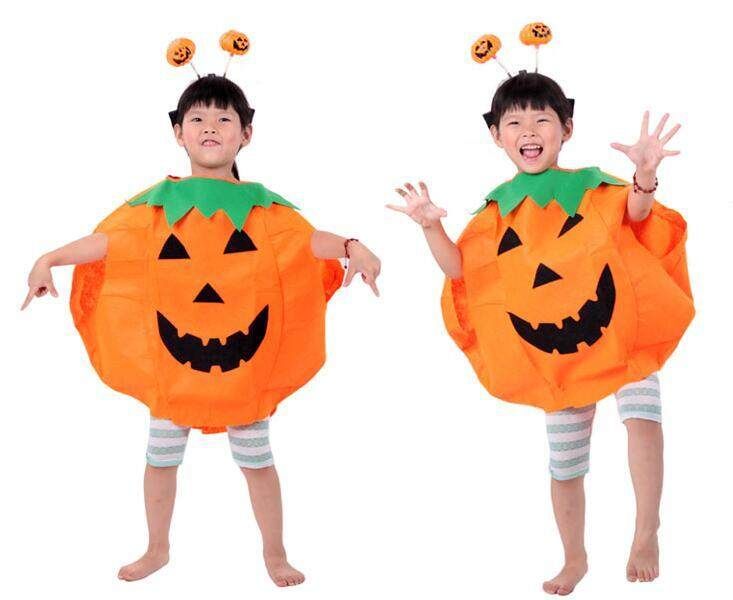 Halloween Makeup Dress Costumes Adult Children Pumpkin Clothes Props Cloak