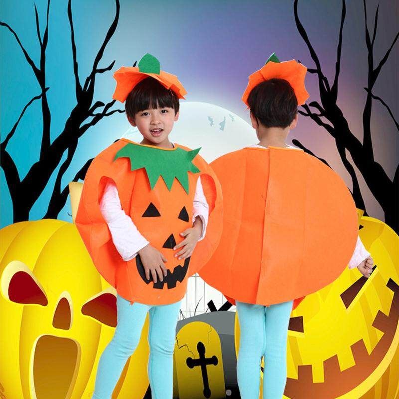 Halloween Makeup Dress Costumes Adult Children Pumpkin Clothes Props Cloak