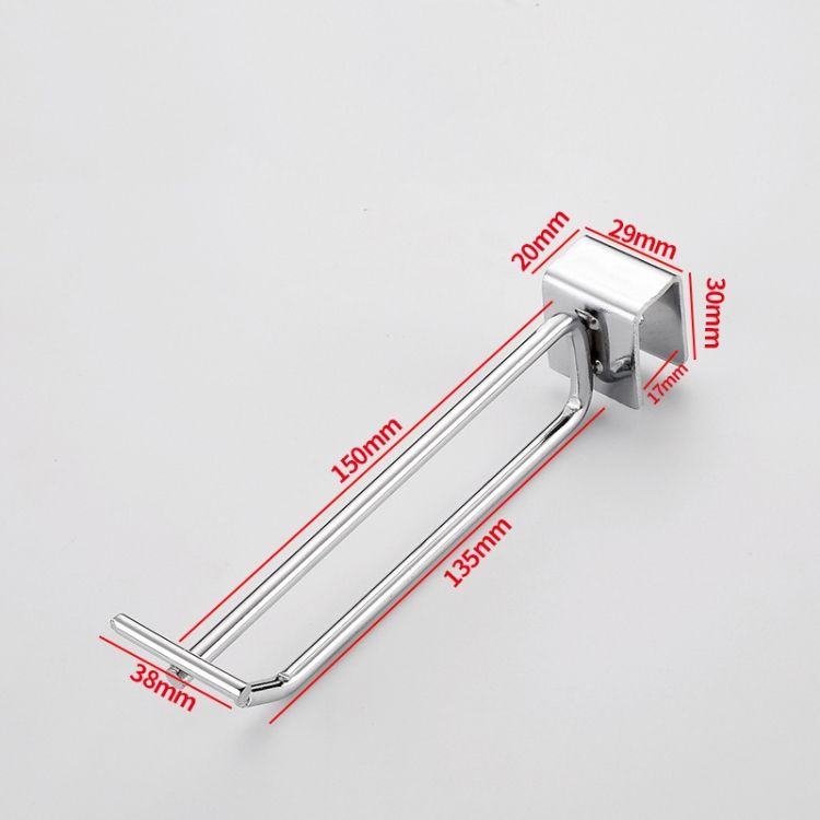 Square Tube Dual Line Hook Supermarket Hook 10pcs 15cm